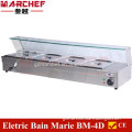 4 GN PANS.Commercial stainless steel Electric Sauce Food Warmer/fast food restaurant equipment